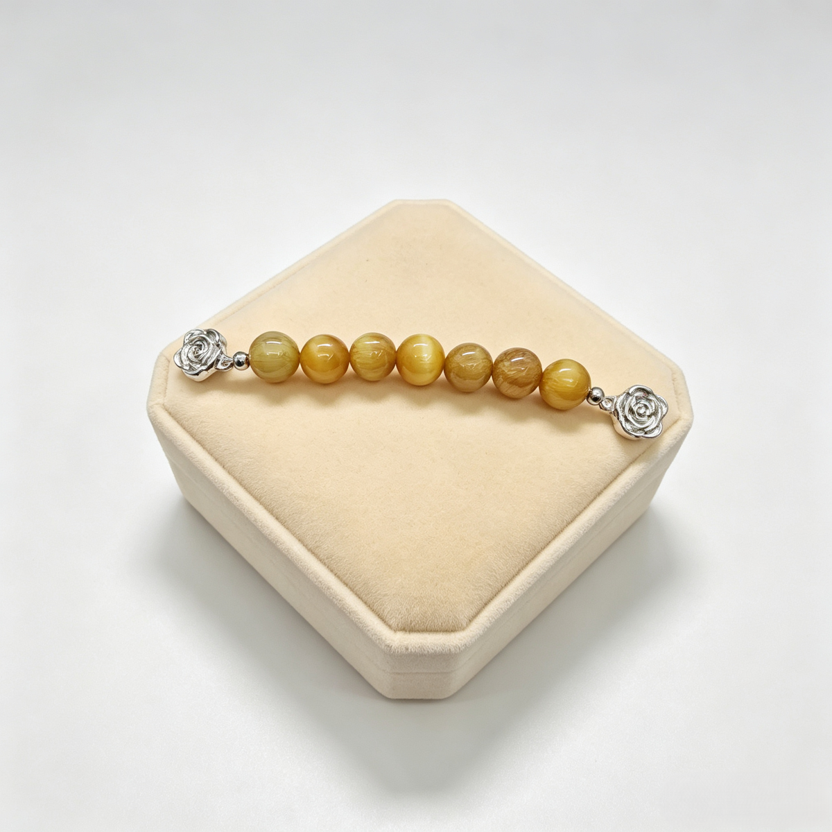Jiowel Mix & Mag Gilded Tiger Eye Duo Bracelet