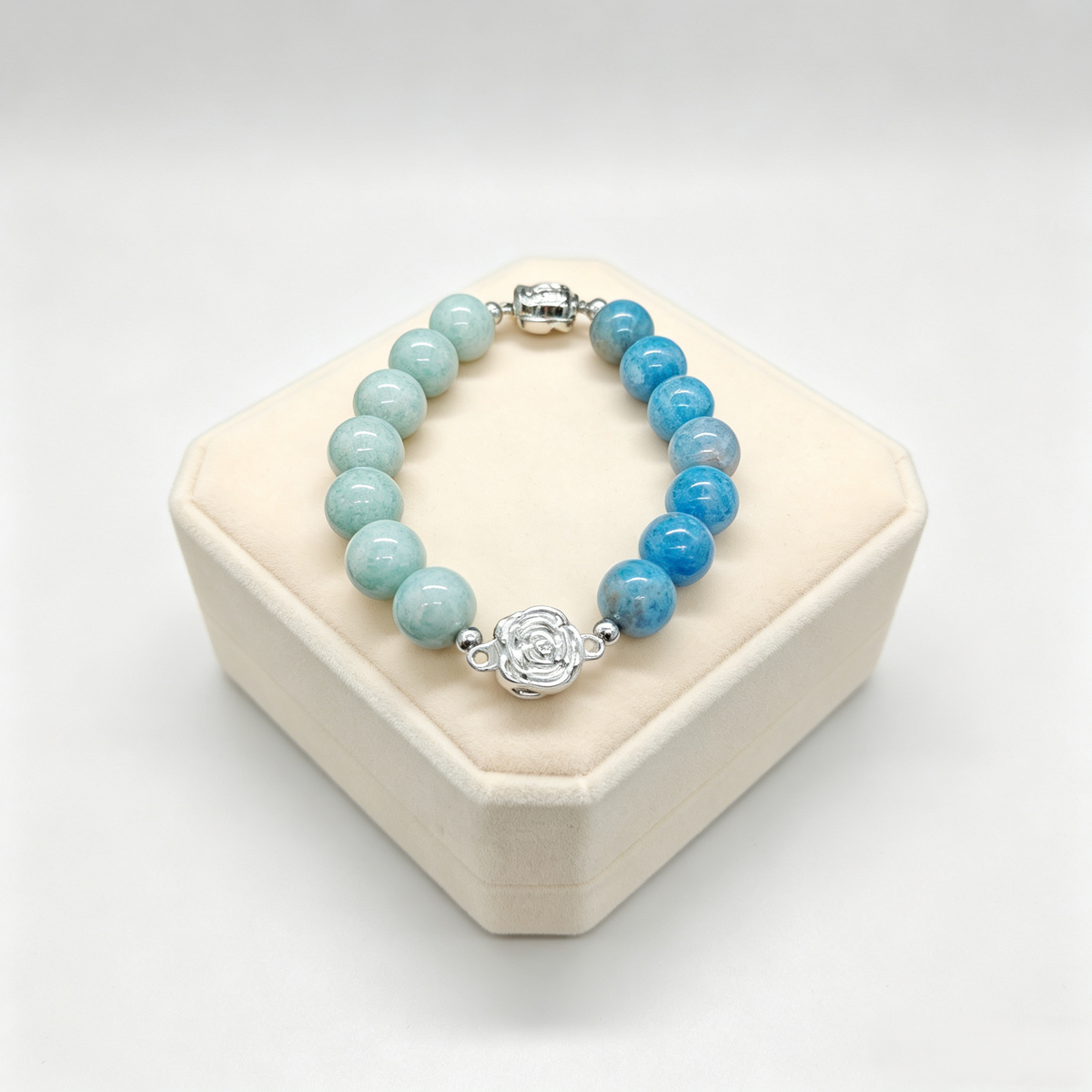 Jiowel Mix & Mag Amazonite + Apatite Bracelet