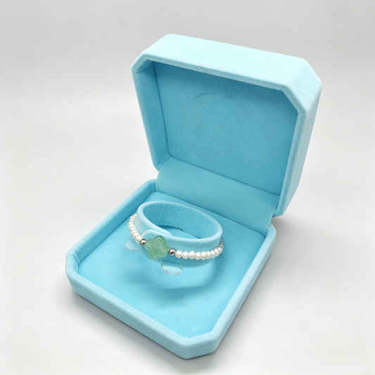 Simple Freshwater Pearl & Aventurine & Labradorite Crystal Magnet Bracelet